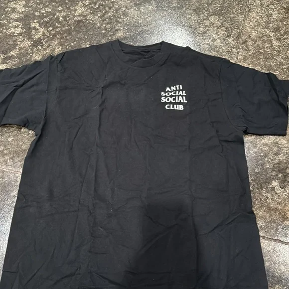 2 black anti social social club tee - Picture 2 of 3